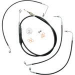 LA Choppers Black Vinyl Standard Cable Kit for 15"-17" Bars (LA-8010KT-16B)