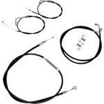 LA Choppers Black Vinyl Standard Cable Kit for 15"-17" Bars (LA-8210KT-16B)
