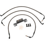 LA Choppers Midnight Brake Lines for 15"-17" Handlebars (LA-8011B16M)