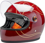 Biltwell Gringo S Flames Motorcycle Helmet