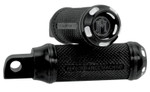 Performance Machine Contrast Cut Black Apex Footpegs (0035-1097-BM)