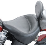 Mustang Wide Vintage Solo Seat w/Driver Backrest (79487)