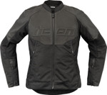 Icon Overlord 3 Womens Leather Motorcycle Jacket