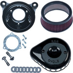 S&S Gloss Black Mini Teardrop Stealth Air Cleaner Kit (170-0438)