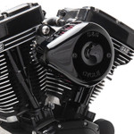 S&S Gloss Black Mini Teardrop Stealth Air Cleaner Kit (170-0438)