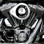 S&S Super E/G Chrome Teardrop Air Cleaner Kit (17-0403)