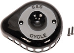 S&S Gloss Black Mini Teardrop Stealth Air Cleaner Cover (170-0366)