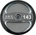 S&S 143" Displacement Black Stealth Air Cleaner Cover (170-0323)
