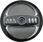S&S 111" Displacement Black Stealth Air Cleaner Cover (170-0319)