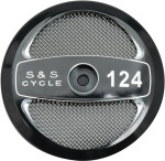 S&S 124" Displacement Black Stealth Air Cleaner Cover (170-0321)