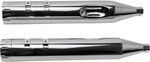 S&S Dual Chrome MK45 Slip-On Mufflers w/Chrome Tracer End Cap (550-0624)
