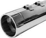 S&S Dual Chrome MK45 Slip-On Mufflers w/Chrome Tracer End Cap (550-0624)