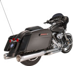S&S Dual Chrome MK45 Slip-On Mufflers w/Chrome Thruster End Cap (550-0620)