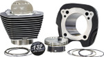 S&S 4.320" M8 Big Bore Black Cylinder & Piston Kit W/Highlighted Fins (910-0847)
