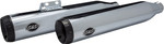 S&S Dual Stainless Steel Chrome Grand National Slip-On Mufflers (550-0755B)