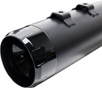 S&S Dual Black MK45 Slip-On Mufflers w/Black Thruster End Cap (550-0666)