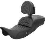 Saddlemen Heated Roadsofa Extended Reach HC Seat w/Backrest (808-07B-190BRHC)