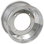 AMS Spun Polished Aluminum Front Wheel/Rim 10x5 4/144 3+2 (261-105144P3)