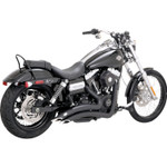 Vance & Hines Big Radius Matte Black 2-into-2 Exhaust System (46081)