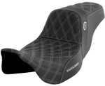 Saddlemen SDC Pro Series Gripper Black Seat w/Silver Lattice Stitch (SC80807SIL)