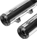 S&S Grand National Chrome Slip-On Mufflers (4110-156)