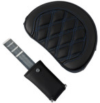 Saddlemen Roadsofa Black Seat - Driver Backrest & Blue Stitch (808-07B-182B1)