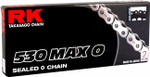 RK 530 Max-O Black/Chrome Drive Chain 130 Links (530MAXO-130-BC)