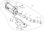 Akrapovic Black Titanium Hexagonal Slip-On Muffler (S-K10SO31-HGITBL)