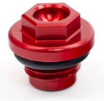 Works Connection Red Aluminum Oil Filler Plug (24-077)