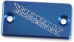 Works Connection Blue Anodized Billet Front Brake Reservoir Cover (21-020)