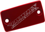 Works Connection Red Anodized Billet Front Brake Reservoir Cover (21-067)