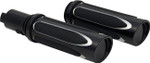 Arlen Ness Deep Cut Black Fly-by-Wire Comfort Grips (500-069)