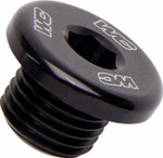 Works Connection Black Billet Aluminum Radiator Drain Plug (24-632)