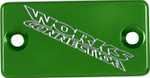 Works Connection Green Anodized Billet Front Brake Reservoir Cover (21-128)