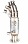 Bikeman Powder Lite Race Slip-On Exhaust Muffler | Stainless Steel (02-332-R)