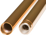 Custom Cycle 49mm 23.75" Length Gold Fork Tubes (710006)