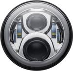 Custom Dynamics Chrome 7" LED Halo Headlamp with Mounting Ring (CD-7-13-C)