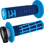 ODI EMIG 2.0 V2 Lock-on Grips | Navy Blue/Cyan (H36E2DU)
