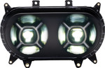 Custom Dynamics Black Double-X LED Headlight (CD-RG-H-B)