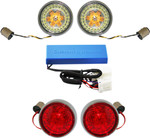 Custom Dynamics LED Bullet Lens Front & Rear Turn Signal Kit (PB-HD-BB-C)