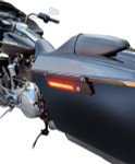 Custom Dynamics Red/Amber Dual Color LED Saddlebag Latch Lightz (CD-LATCH-DC4-S)