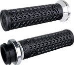 ODI Vans V-Twin Lock-On 1" Handlebar Grips - Black/Silver (V31VHCWB-S)
