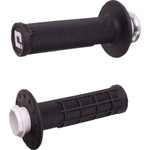 ODI Micro-X V2 Lock-On Black/Silver Half-Waffle Grips (H36MXB)