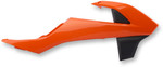 Polisport Orange/Black Plastic Radiator Shrouds/Covers (8417900001)