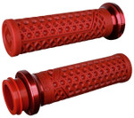 ODI Vans V-Twin Lock-On 1" Grips | '08-23 TBW | Red/Red (V31VHTWDR-R)