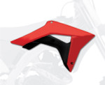 Polisport Red/Black Plastic Radiator Shrouds/Covers (8414800001)