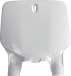 Polisport White Plastic Front Number Plate (8677000001)