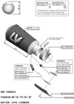 Leo Vince LV-10 Carbon Fiber Slip-On Exhaust Muffler (15203CU)