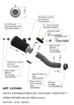 Leo Vince LV-10 Black Stainless Steel Slip-On Muffler (15250BU)