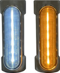 Custom Dynamics Chrome Dynamic Amber/White Engine Guard LEDs (CD-CB-AW-BCM-C)